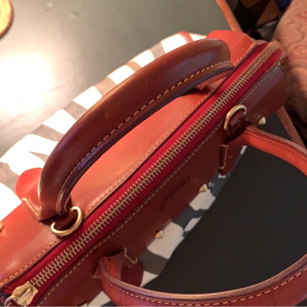 Dooney & Bourke Zebra Print Wilson Canvas & Leath… - image 8